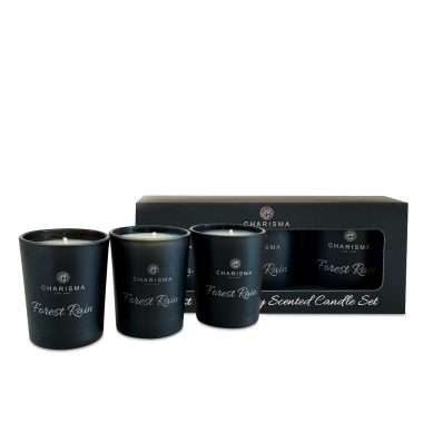 Forest Rain Luxury Scented 3 Votive Candle Set - 70g x 3