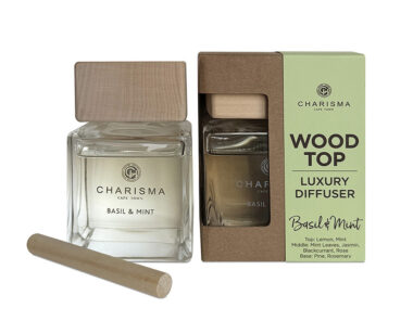 Wooden Top diffusers, Basil & Mint – 150ml