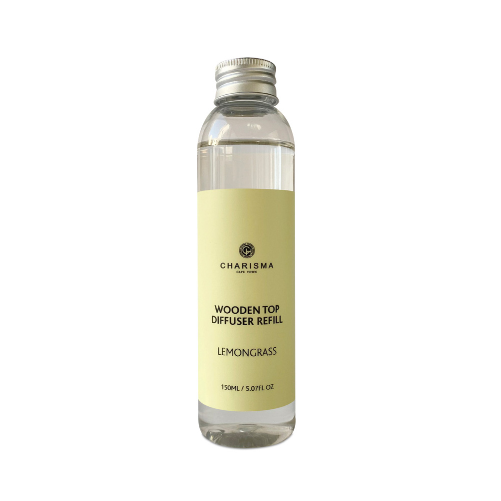Wooden Top diffuser Refill, Lemongrass – 150ml
