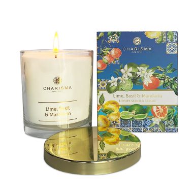 Scentscapes Collection Luxury Scented Candle, Lime Basil Mandarin - 250g